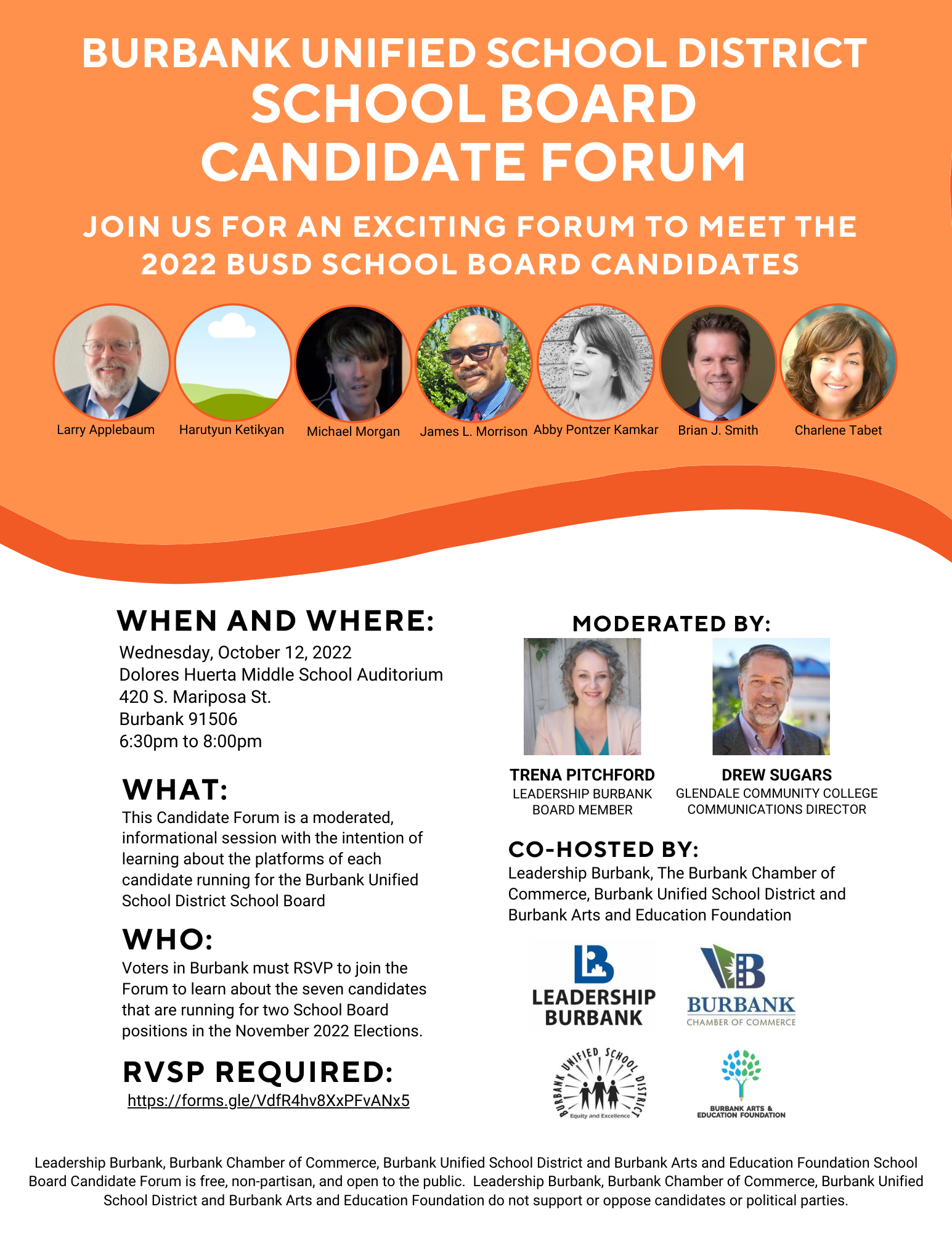 2022 Burbank Unified School District Candidate Forum